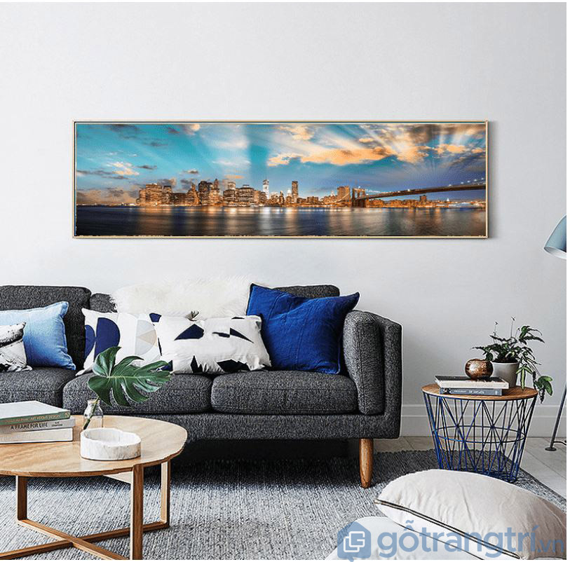 LÊN Ý TƯỞNG "CỰC ĐỘC" DÙNG TRANH TRANG TRÍ PHÒNG KHÁCH ĐẸP HÚT ÁNH NHÌN — GỖ TRANG TRÍ VỚI PHÒNG KHÁCH KÍCH THƯỚC NHỎ, HẸP, KHÔNG NÊN CHỌN MẪU TRANG TRANG TRÍ HÌNH CHỮ NHẬT NGANG