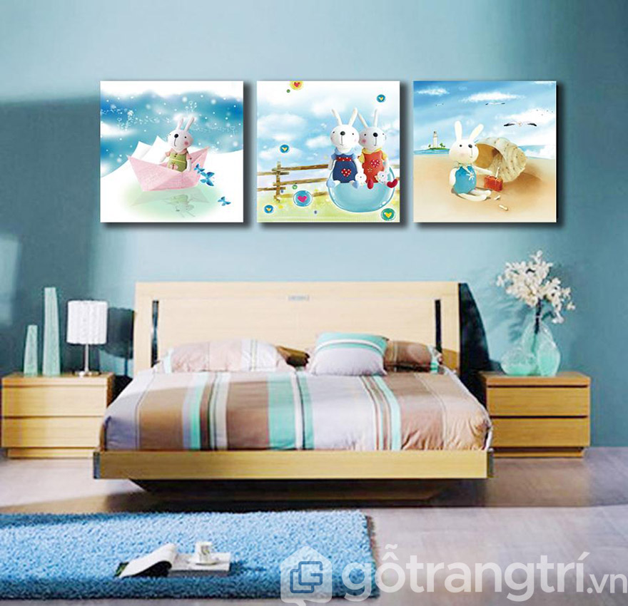 10+ bức tranh treo tường phòng ngủ lãng mạn cho vợ chồng son | Gỗ ...