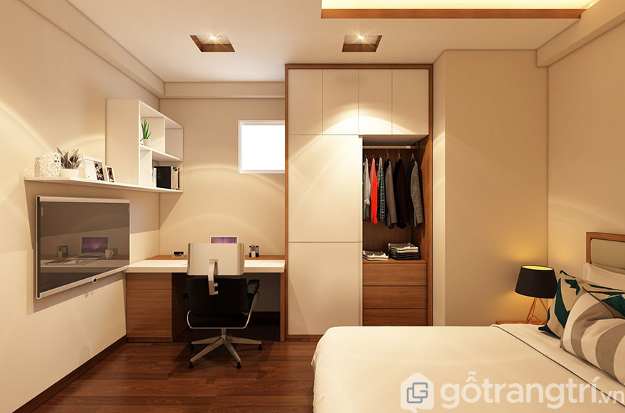 Kết hợp và có sự đồng bộ giữa các đồ nội thất trong phòng