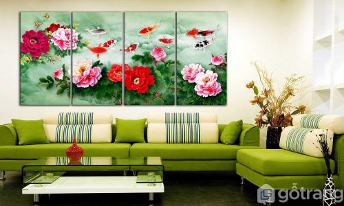 [Tư vấn] Chọn tranh treo tường phòng khách hợp phong thủy