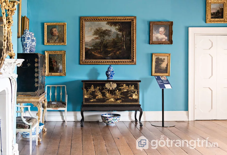Một căn phòng tại Công viên Osterley trang trí nội thất tân cổ điển (1761) - Ảnh: Internet