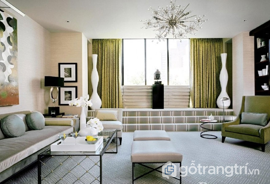 PHONG CÁCH NỘI THẤT ART DECO - SỨC QUYẾN RŨ KHÔNG THỂ CHỐI TỪ — GỖ TRANG TRÍ PHÒNG KHÁCH MANG PHONG CÁCH ART DECO (ẢNH: INTERNET)