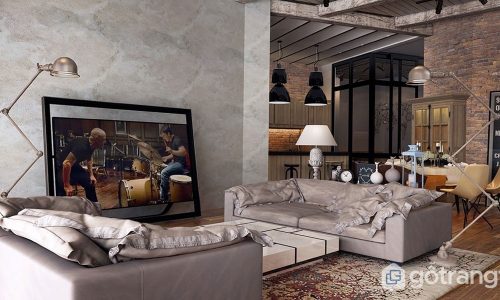 Tìm hiểu đặc trưng cơ bản của phong cách công nghiệp trong nội thất