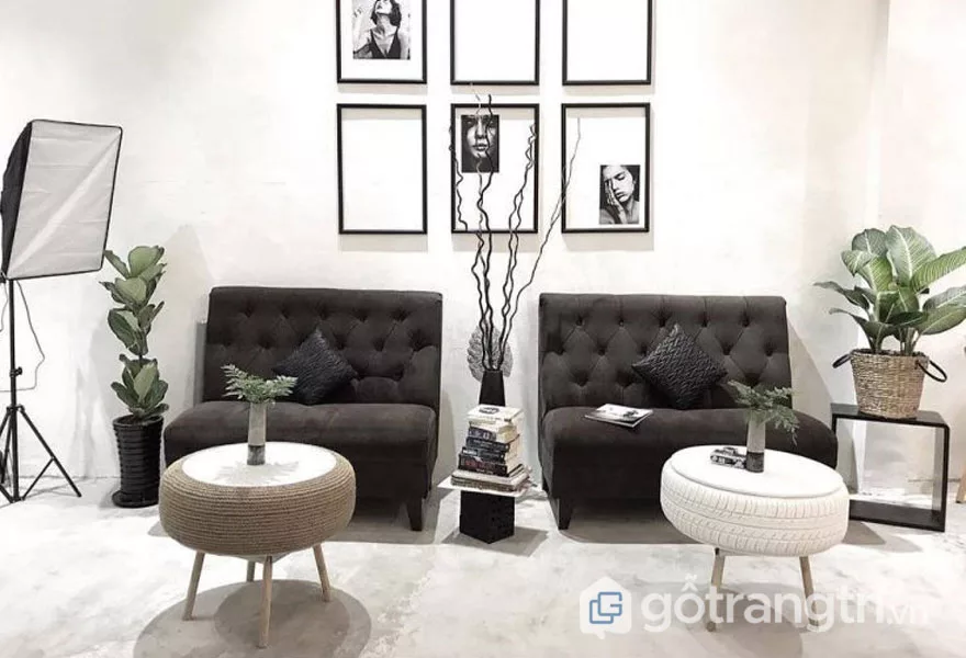 Phong cách nội thất Retron: Màu sắc trang trí quán cafe (Ảnh: Internet)