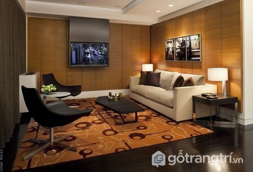 Ý TƯỞNG ĐẦY MÊ HOẶC: THIẾT KẾ PHONG CÁCH RETRO NỘI THẤT VẠN NGƯỜI MÊ — GỖ TRANG TRÍ PHONG CÁCH RETRO TRONG THIẾT KẾ NỘI THẤT KHÔNG THỂ THIẾU ĐI NGUỒN ÁNH SÁNG ẤM CÚNG (ẢNH: INTERNET)