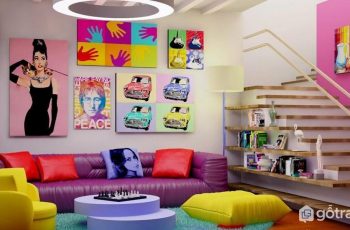 Khám phá sự táo bạo của phong cách Pop Art trong thiết kế nội thất