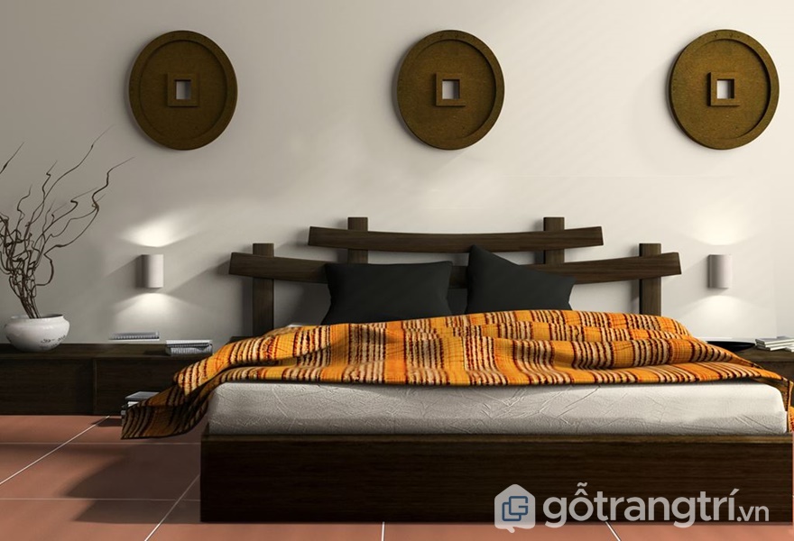 Mẫu giường ngủ gỗ veneer đẹp hiện đại - ảnh internet
