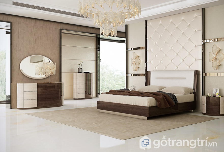 MÁCH BẠN CÁCH CHỌN GIƯỜNG NGỦ GỖ VENEER CHUẨN CHO KHÔNG GIAN — GỖ TRANG TRÍ MẪU GIƯỜNG NGỦ GỖ VENEER ĐẸP HIỆN ĐẠI - ẢNH INTERNET