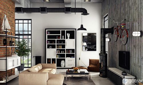 Mang cảm hứng thiết kế phong cách loft vào trong căn hộ chung cư