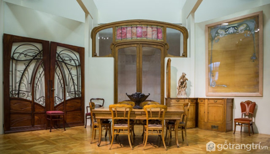 Phong cách Art Nouveau - Nội thất nghệ thuật tuyệt đẹp Nouveau (Ảnh: Internet)