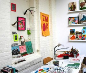 Ý tưởng trang trí tuyệt vời cho phòng khách nội thất Pop Art