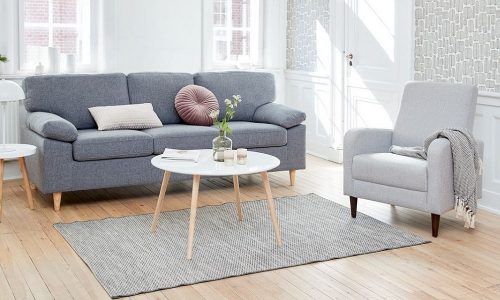 Ý tưởng trang trí phòng khách cực đỉnh với ghế sofa đơn nhỏ