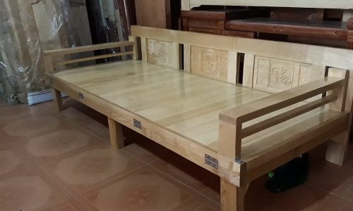 Mãn nhãn trước vẻ sang trọng, tinh tế của ghế sofa giường bằng gỗ