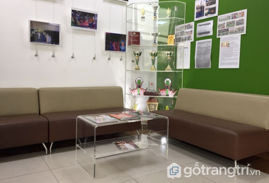 Bề mặt Acrylic - giai điệu ngọt ngào của những mảng màu đơn sắc | Gỗ Trang Trí Bàn trà với bề mặt Acrylic trong suốt - ảnh internet