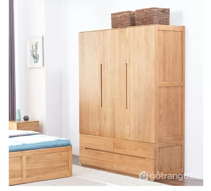 Nội thất phòng ngủ bằng gỗ tự nhiên