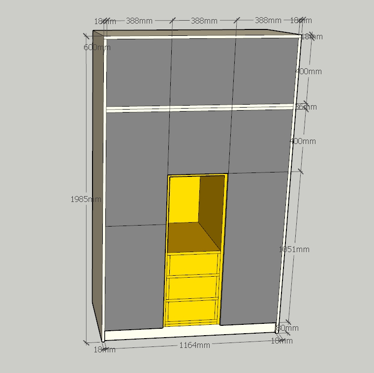 Tủ đựng quần áo thiết kế đẹp kiểu dáng nhỏ gọn GHS-5576