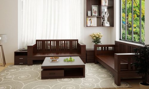 15+ mẫu sofa gỗ hiện đại đẹp hút ánh nhìn cho phòng khách gia đình
