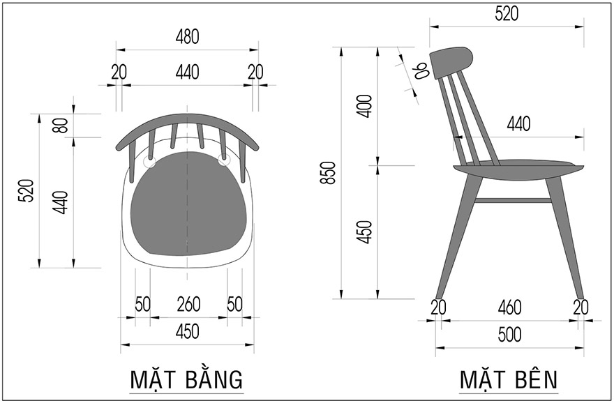 Làm thế nào để tính toán kích thước ghế sofa gỗ cho phù hợp?