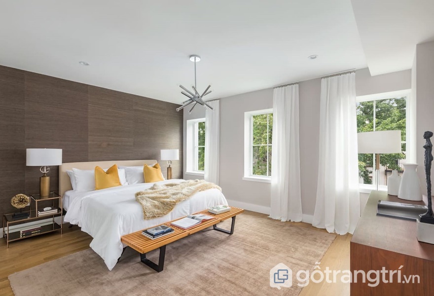 Nội thất Laminate vân gỗ cho không gian phòng ngủ - ảnh internet