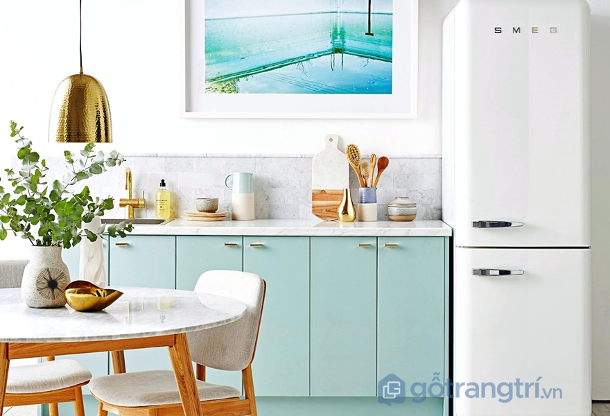 Tủ bếp laminate có thể uống cong, tạo nhiều kiểu dáng đẹp - ảnh internet