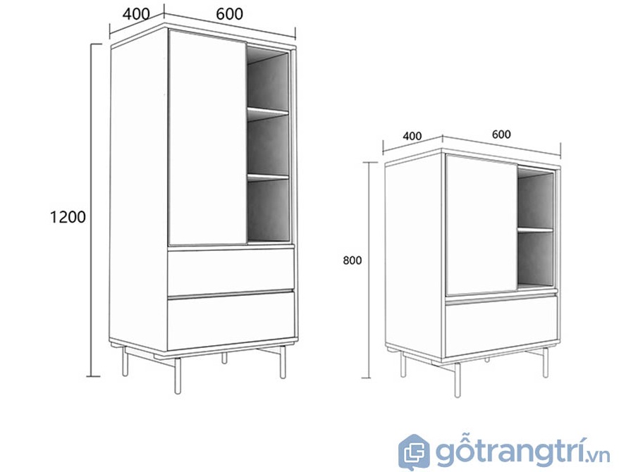 Tủ hồ sơ văn phòng gỗ công nghiệp đẹp hiện đại GHS-5688