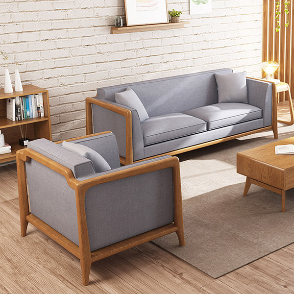 Ghế Sofa bọc nỉ cao cấp khung gỗ tự nhiên hiện đại GHS-8305 - Sự kết hợp của khung gỗ tự nhiên và chất liệu bọc nỉ cao cấp giúp tạo ra một chiếc ghế Sofa đáng mong chờ. Với thiết kế hiện đại và tính năng tiện ích đáng kinh ngạc, chiếc ghế Sofa bọc nỉ cao cấp này sẽ là một điểm nhấn hoàn hảo cho không gian phòng khách của bạn.