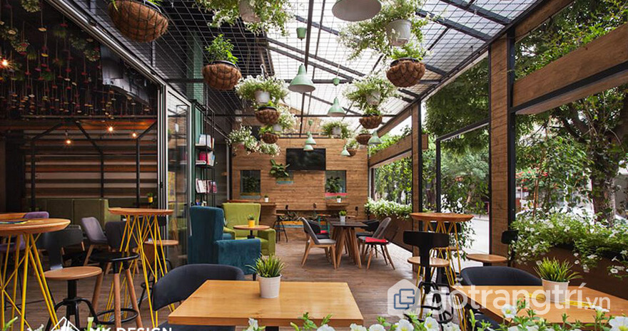 Thiết kế quán cà phê sân vườn