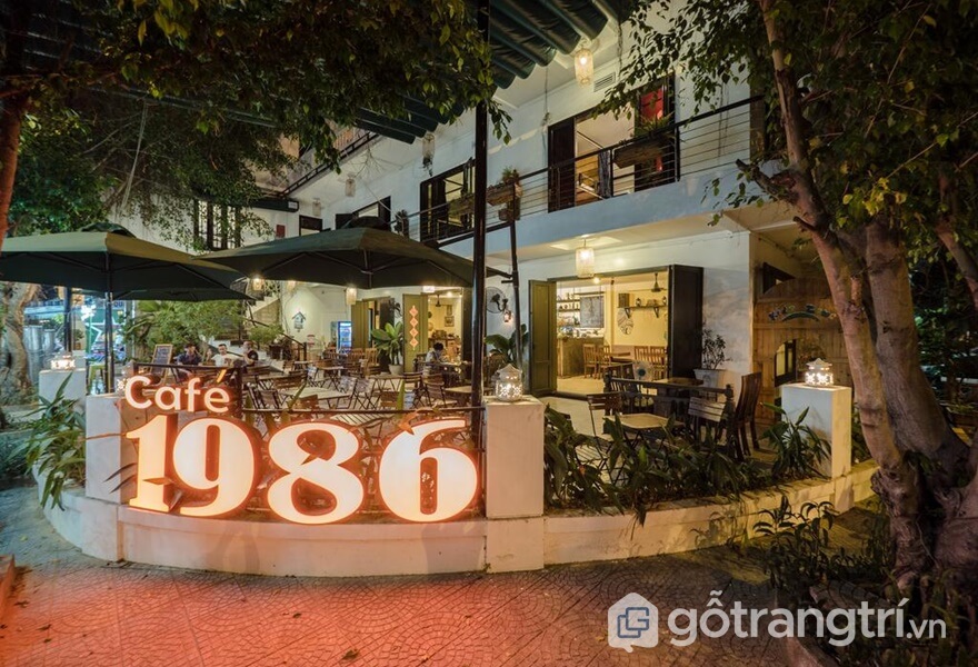 Cafe 1986 tại tầng trệt - ảnh internet