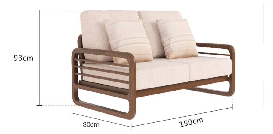 Ghế sofa gỗ gia đình hiện đại sang trọng GHS-8322