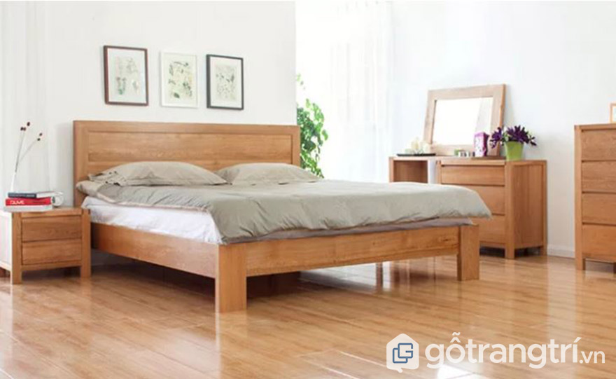 giường gỗ công nghiệp