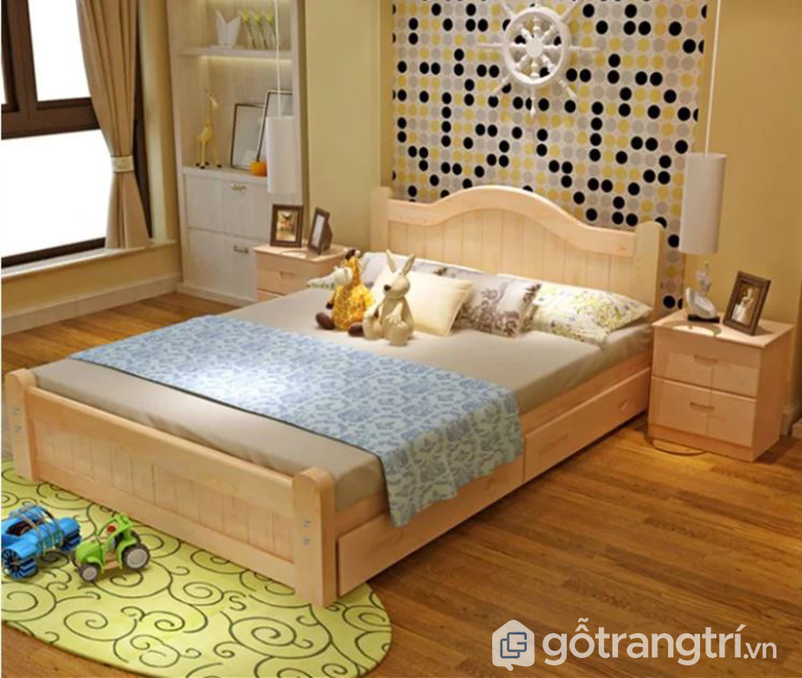 Giường ngủ có hộc kéo mẫu 01