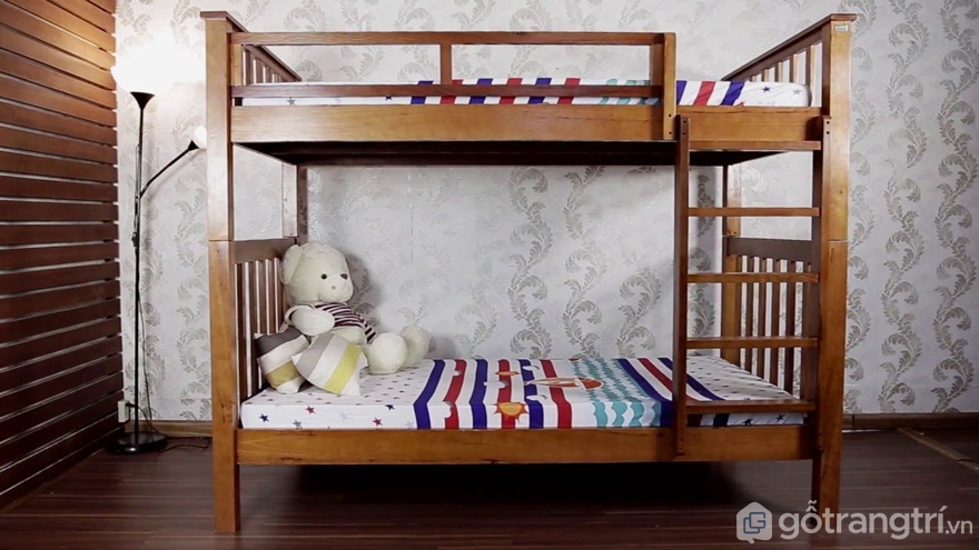 Mẫu 04: Bộ giường tầng gỗ tự nhiên cho người lớn - Ảnh: Internet Mẫu 04: Bộ giường tầng gỗ tự nhiên cho người lớn - Ảnh: Internet