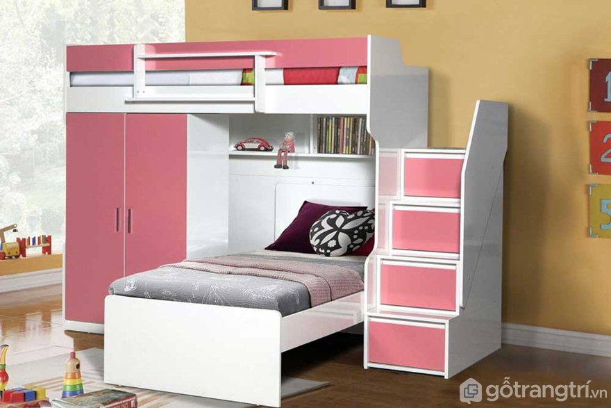 Bộ giường tầng tích hợp tủ quần áo sẽ mang đến 1 không gian sống gọn gàng, ngăn nắp, tiện nghi - Ảnh: Internet Bộ giường tầng tích hợp tủ quần áo sẽ mang đến 1 không gian sống gọn gàng, ngăn nắp, tiện nghi - Ảnh: Internet