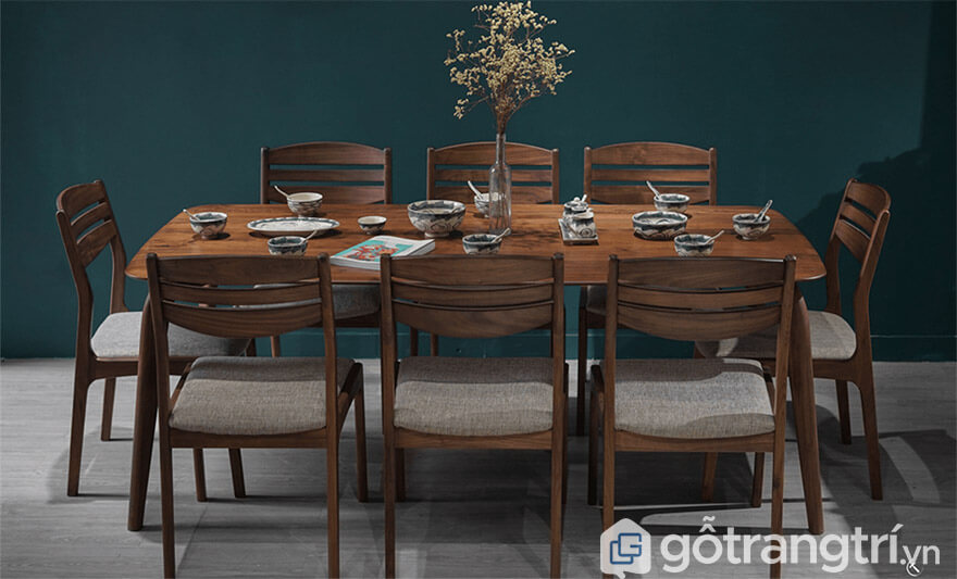bàn ăn 8 ghế hiện đại