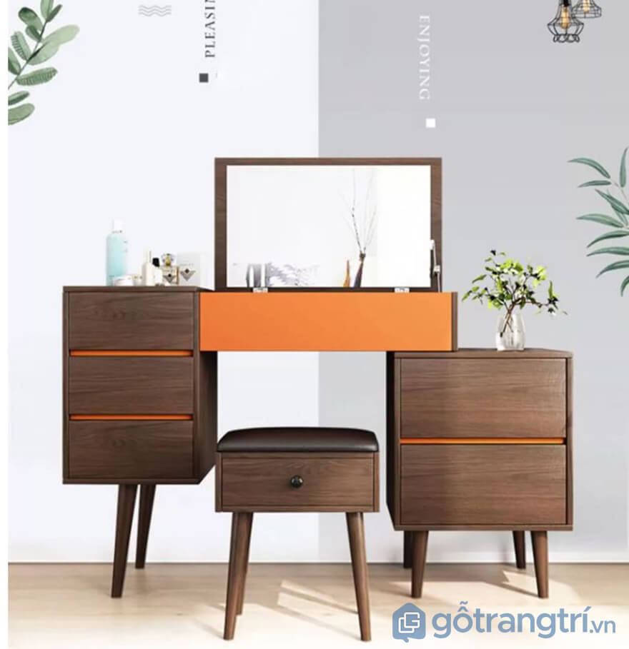 Bàn trang điểm gương gấp
