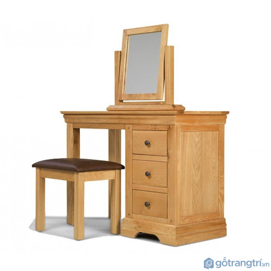 Bàn trang điểm làm bằng gỗ tự nhiên cao cấp - Mẫu 02 (Ảnh: Internet) Bàn trang điểm làm bằng gỗ tự nhiên cao cấp - Mẫu 02 (Ảnh: Internet)
