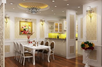 Bàn ăn phong cách Châu Âu nâng tầm đẳng cấp không gian sống