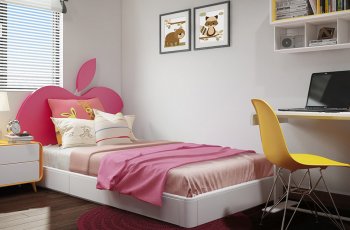 Tổng hợp các mẫu giường ngủ đơn cho bé gái siêu ngọt