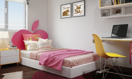 Tổng hợp các mẫu giường ngủ đơn cho bé gái siêu ngọt