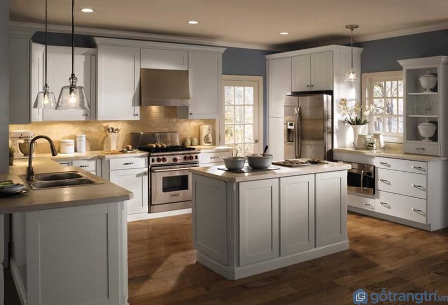 Tủ bếp laminate đẹp - Mẫu 04 Tủ bếp laminate đẹp - Mẫu 04