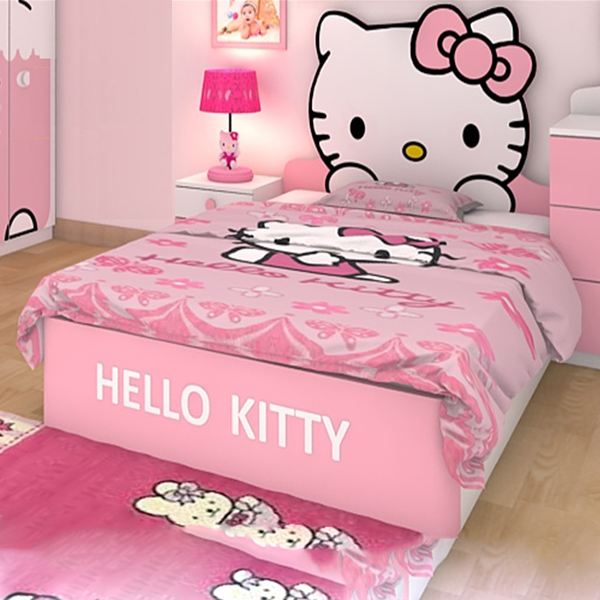 Phòng ngủ bé gái màu hồng theo phong cách hiện đại tiện nghi