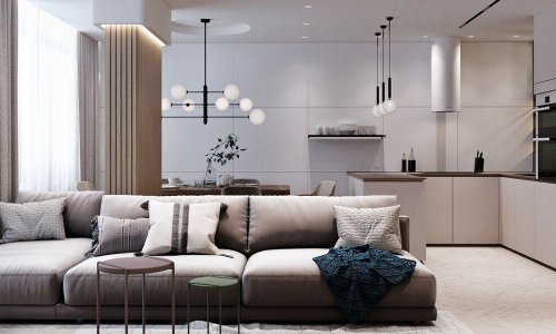 Thiết kế nội thất căn hộ Hateco Laroma 87m2 sang trọng, ấn tượng