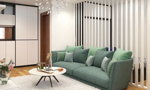 Thiết kế nội thất chung cư FLC Garden City 50m2 - anh Quang