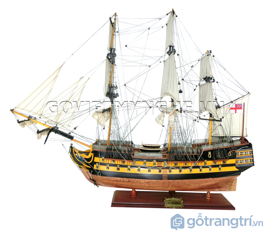 Mô Hình Thuyền Buồm Gỗ Phong Thuỷ Jylland  Tàu Chiến Cổ Đan Mạch  Hàng  Xuất Khẩu 