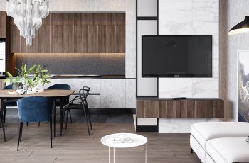 Thiết kế nội thất chung cư 68m2 Bea Sky Nguyễn Xiển – Anh Thành