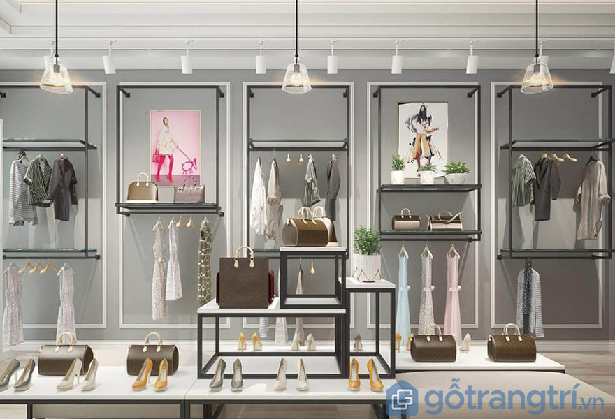 thiết kế shop quần áo 20m2