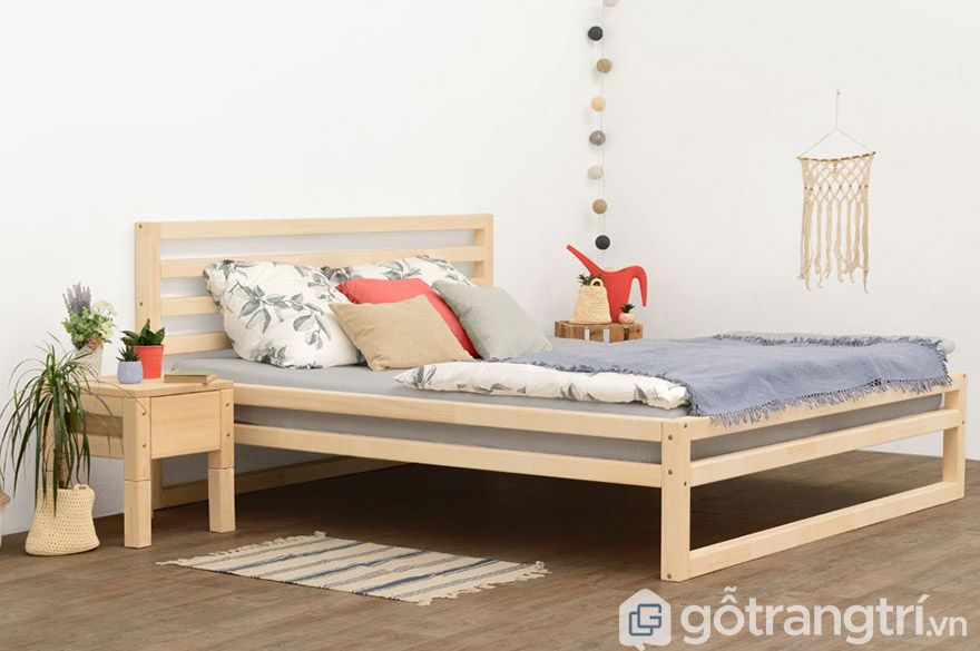 giường gỗ ép 1m2 giá rẻ