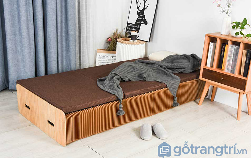 giường gỗ ép 1m2 giá rẻ