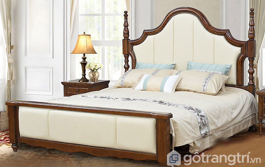 giường tân cổ điển 1m6