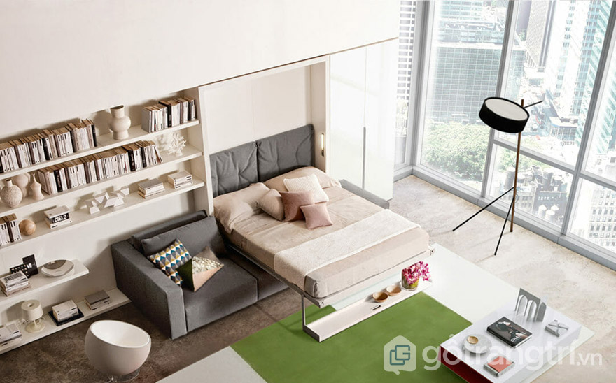 Giường thông minh kèm sofa hiện đại